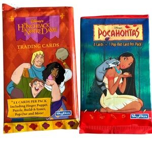Disney Retro Vintage 90’s Trading Cards Pocahontas & The Hunchback of Notre Dame